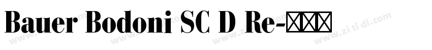 Bauer Bodoni SC D Re字体转换